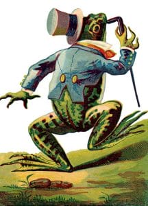 public domain frog illustration 8