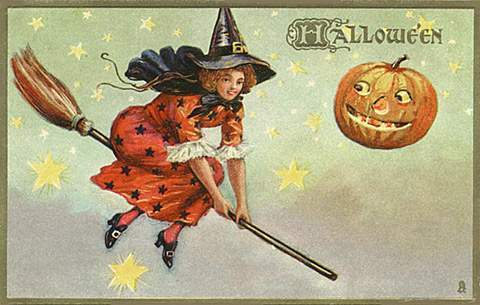 Postmania.org  Vintage witch, Witch, Halloween photos