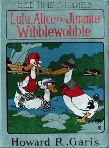free public domain illustration of ducks from vintage childrens book cover