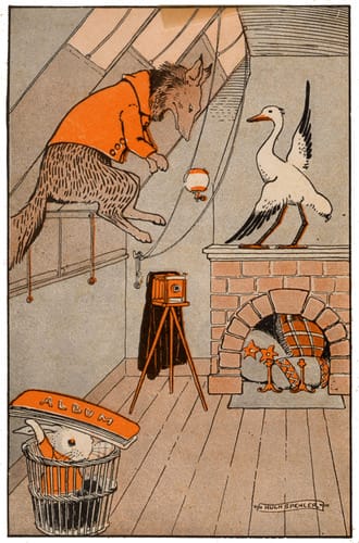 public domain vintage childrens book illustration billy bunny daddy fox 1 hugh spencer