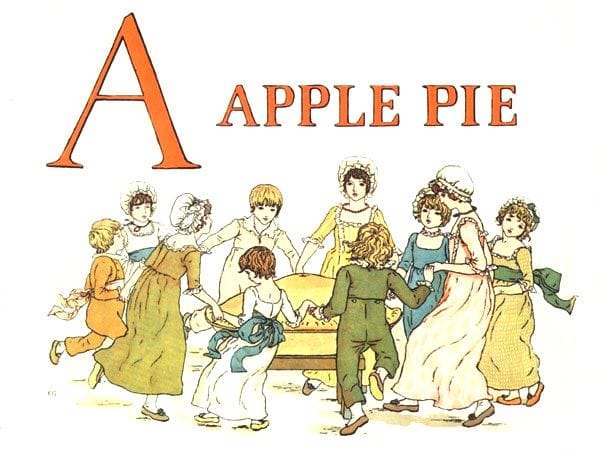 public domain vintage childrens book illustrations kate greenaway apple pie 1