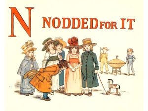 public domain vintage childrens book illustrations kate greenaway apple pie n