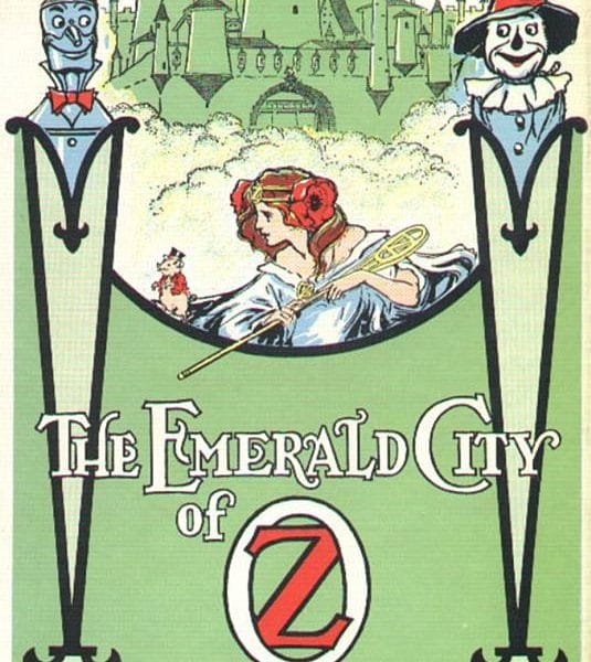 public domain vintage color book illustration emerald city of oz