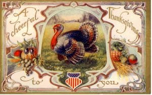public domain color vintage thanksgiving greeting 2