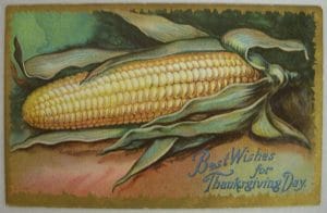 public domain color vintage thanksgiving greeting 3