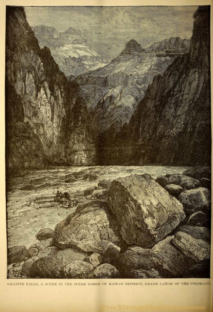 vintage scientific illustration of granite falls1