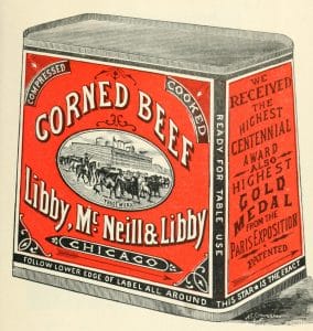 free vintage color illustration of corned beef image 2