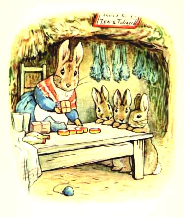 free vintage illustration of beatrix potter benjamin bunny 4