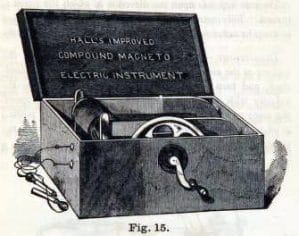 antique scientific illustration medical equipment compound magnetic instrument