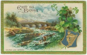 antique st patricks day postcard