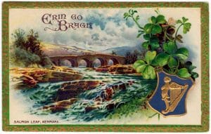 antique st patricks day postcard1