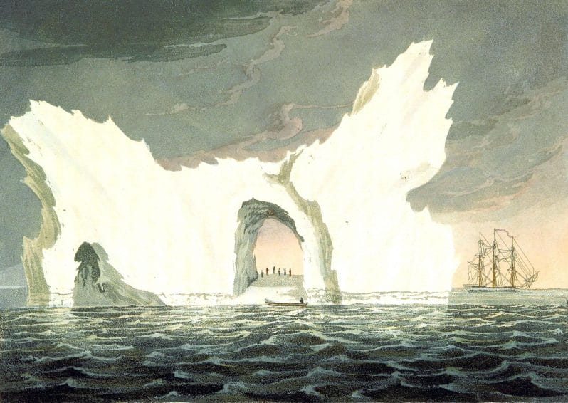 19th century iceberg illustrations in the public domain