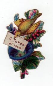 19th century valentines day pictures bird token of love