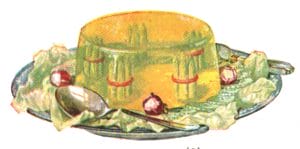 vintage jello cookbook asparagus jello mold salad