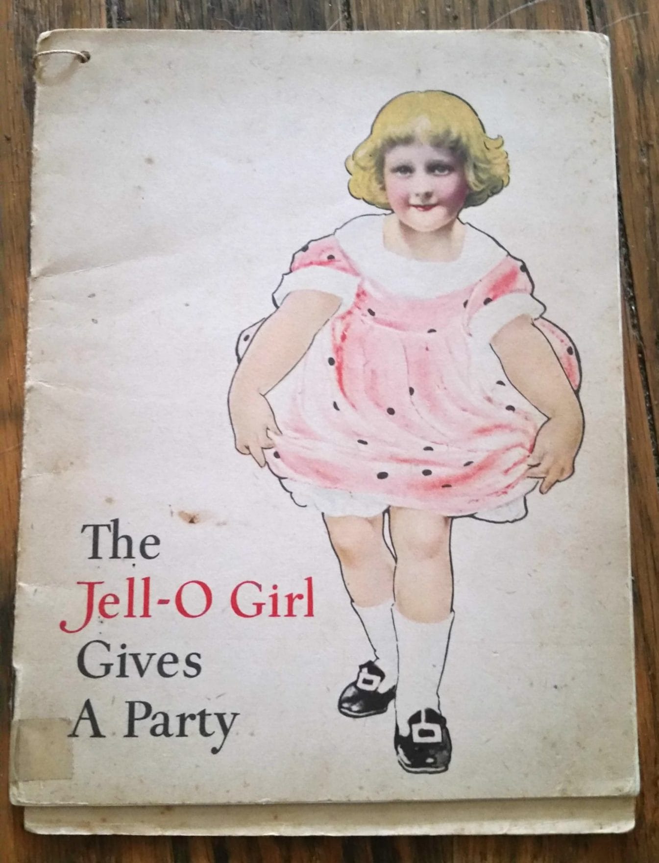vintage jello cookbook front cover