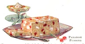 vintage jello cookbook paradise pudding