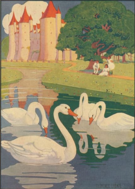 public domain swan illustration