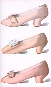 pink satin shoes illustration