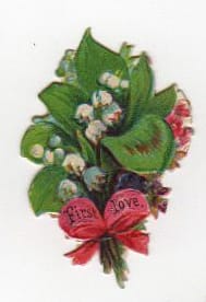 valentines day bouquet die cut