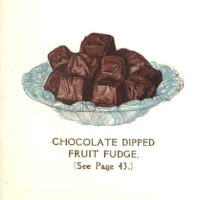 vintage chocolate fruit candy fudge
