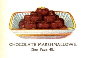 vintage chocolate marshmallows