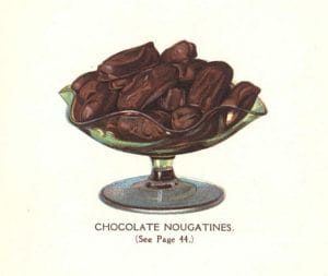 vintage chocolate nougat