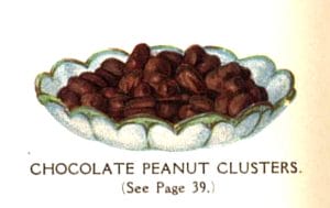 vintage chocolate peanut clusters