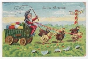 vintage easter gnome greeting public domain