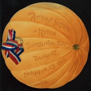 vintage pumpkin menu illustration 1908