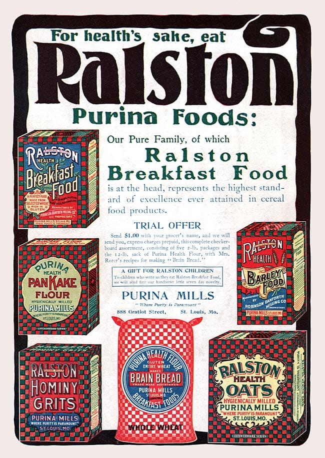 Breakfast Food 1901 vintage ad