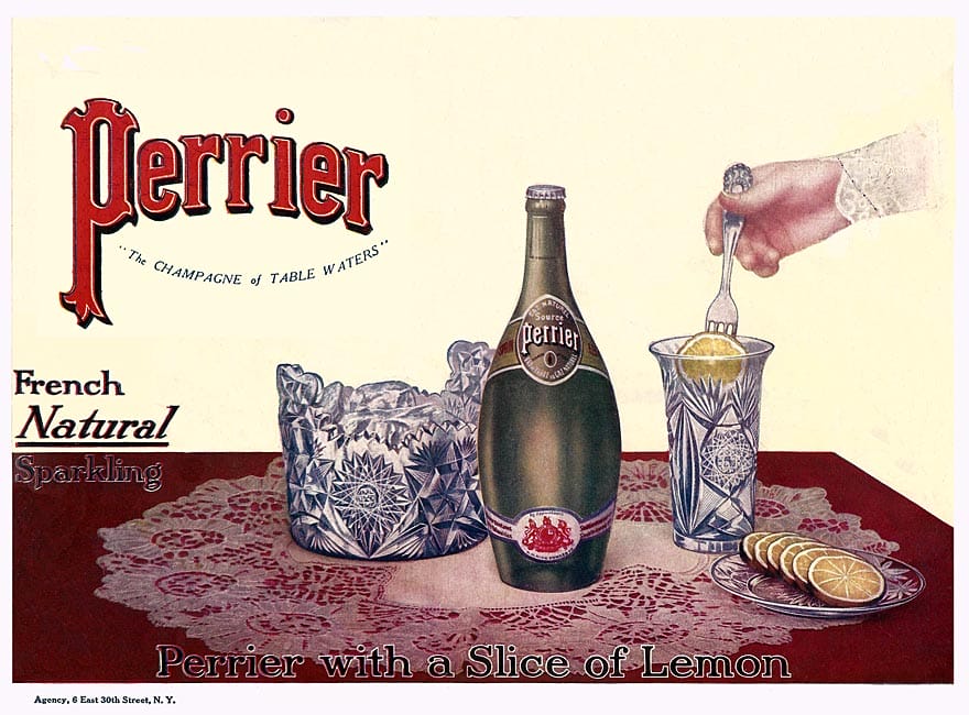Perrier Water 1910 vintage ad 1
