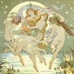 fairies dancing around in the moonlight
