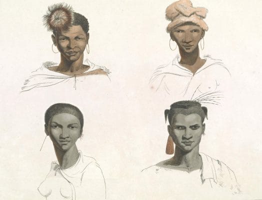 Abooshuana Woman And Man Vintage Illustration