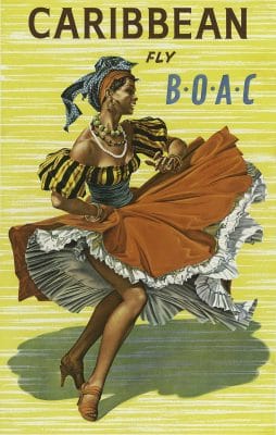 Caribbean Poster Jamey Scally 19351 Vintage Travel Poster