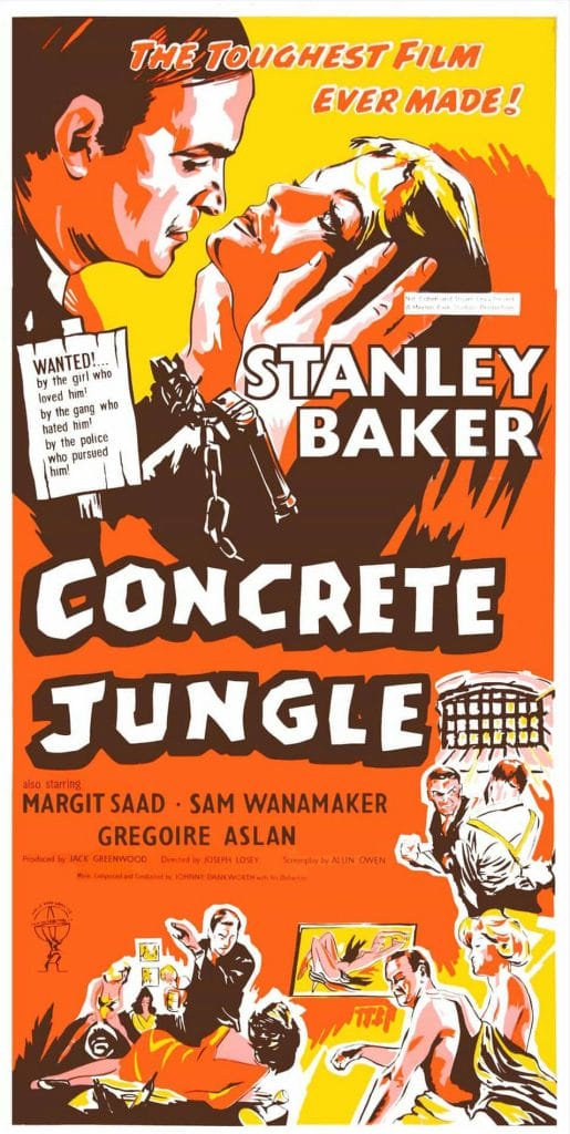 Concrete Jungle Joseph Losey 1960 Vintage Movie Poster