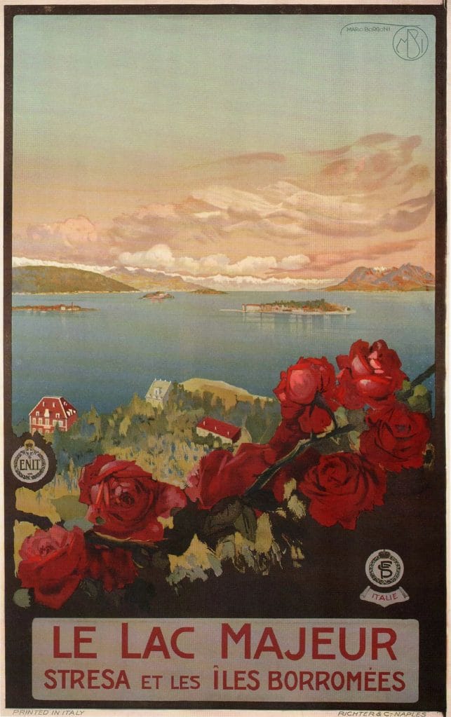 Lake Maggiore Vintage Travel Poster 1927 Vintage Travel Poster