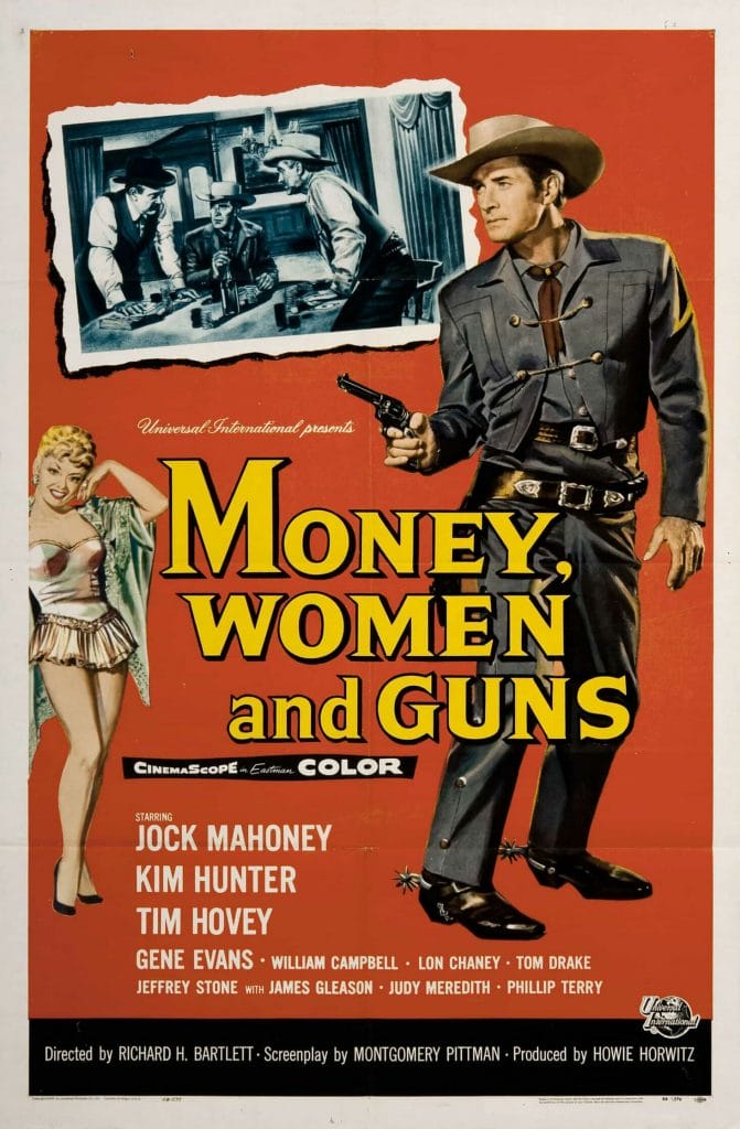 Money Women And Guns Poster Richard Bartlett 1959 Vintage Movie Poster