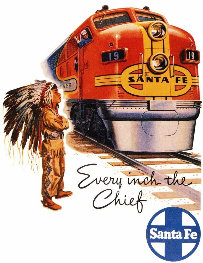 Santa Fe Vintage Poster 1948 Vintage Travel Poster