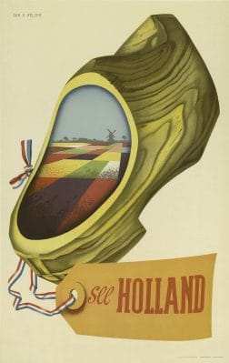 See Holland Travel Poster Cor V Velsen 1950 Vintage Travel Poster