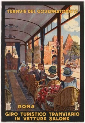 Tramvie Del Governatorato 1927 Vintage Travel Poster