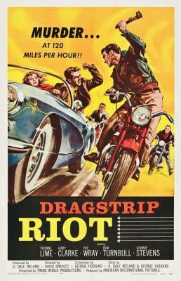 Dragstrip Riot David Bradley 1958 Vintage Movie Poster