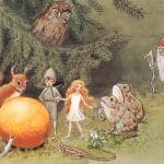 A Group Of Animals And A Girl And Boy Surround The Sun Egg