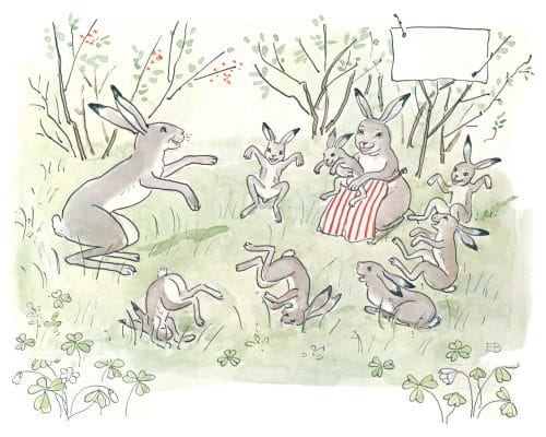 Group Of Rabbits Dancing And Playing In The Grass Princess Sylvie 16