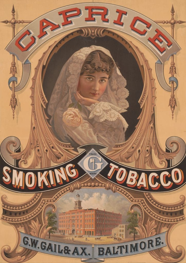 Smoking Tobacco Vintage Advertisement Illustration