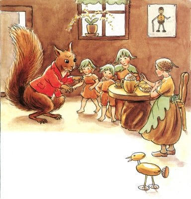 Squirrel With Children