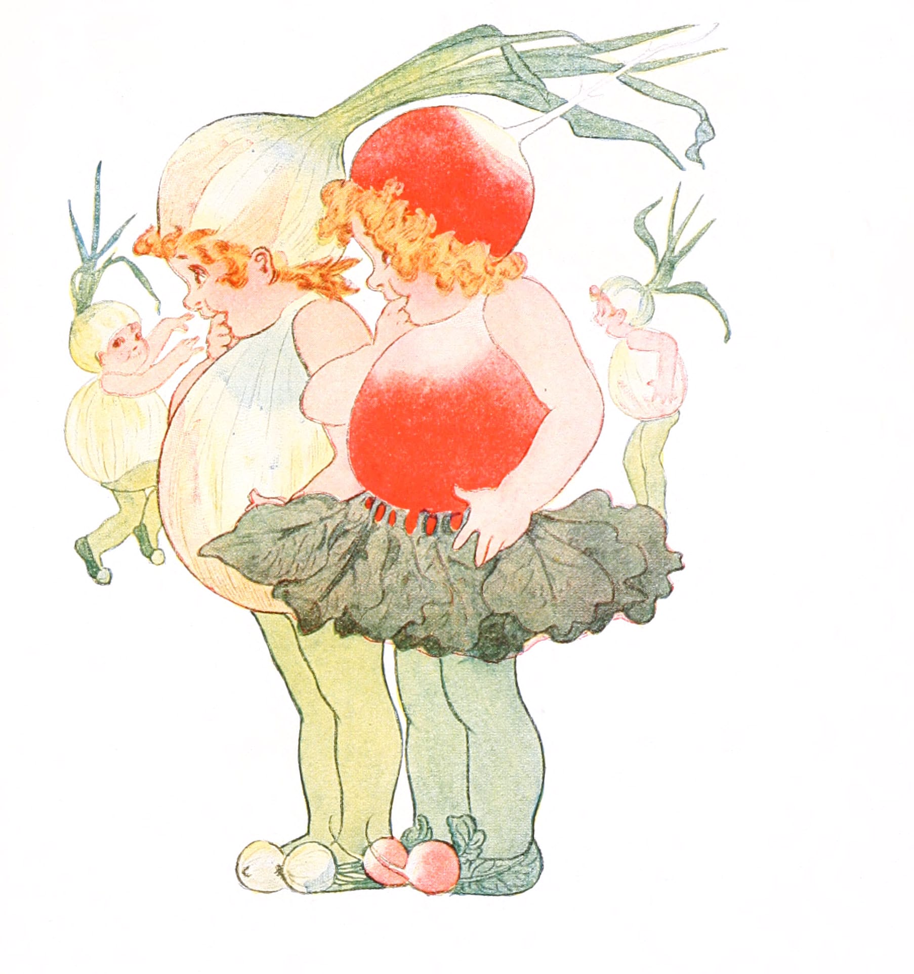Little Miss Radish Vintage Fairytale Illustration