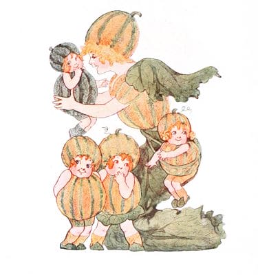 Madam Muskmelon Vintage Fairytale Illustration