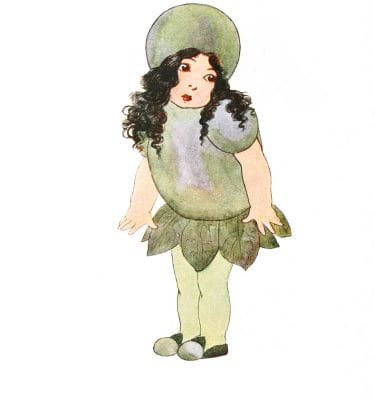 Olive Vintage Fairytale Illustration