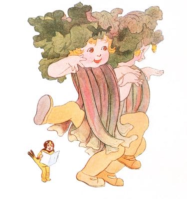 Orchard Oriole Vintage Fairytale Illustration