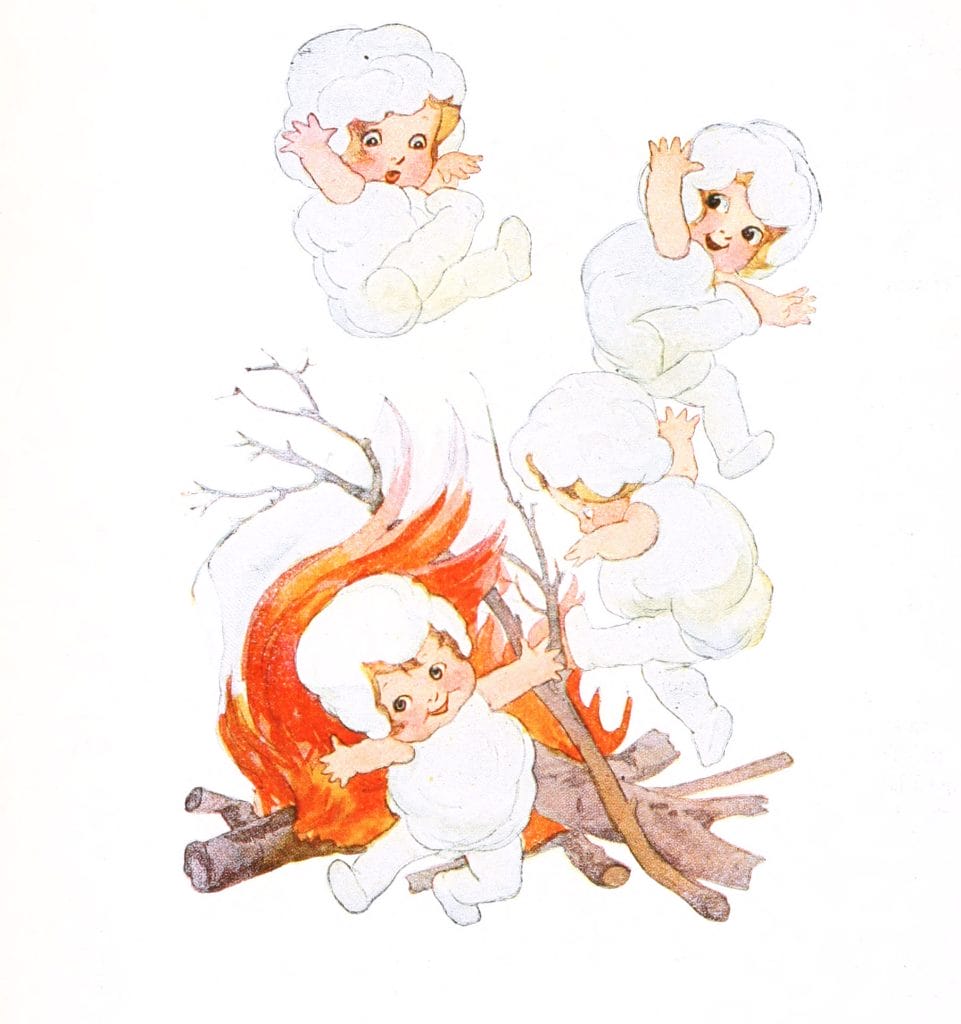 Popcorn Vintage Fairytale Illustration